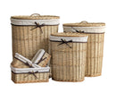 Natural Willow Basket Oval s/6 55x40xh66cm