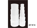 Bulk 2 Round White Gift Boxes Set Of 10 42x25cm