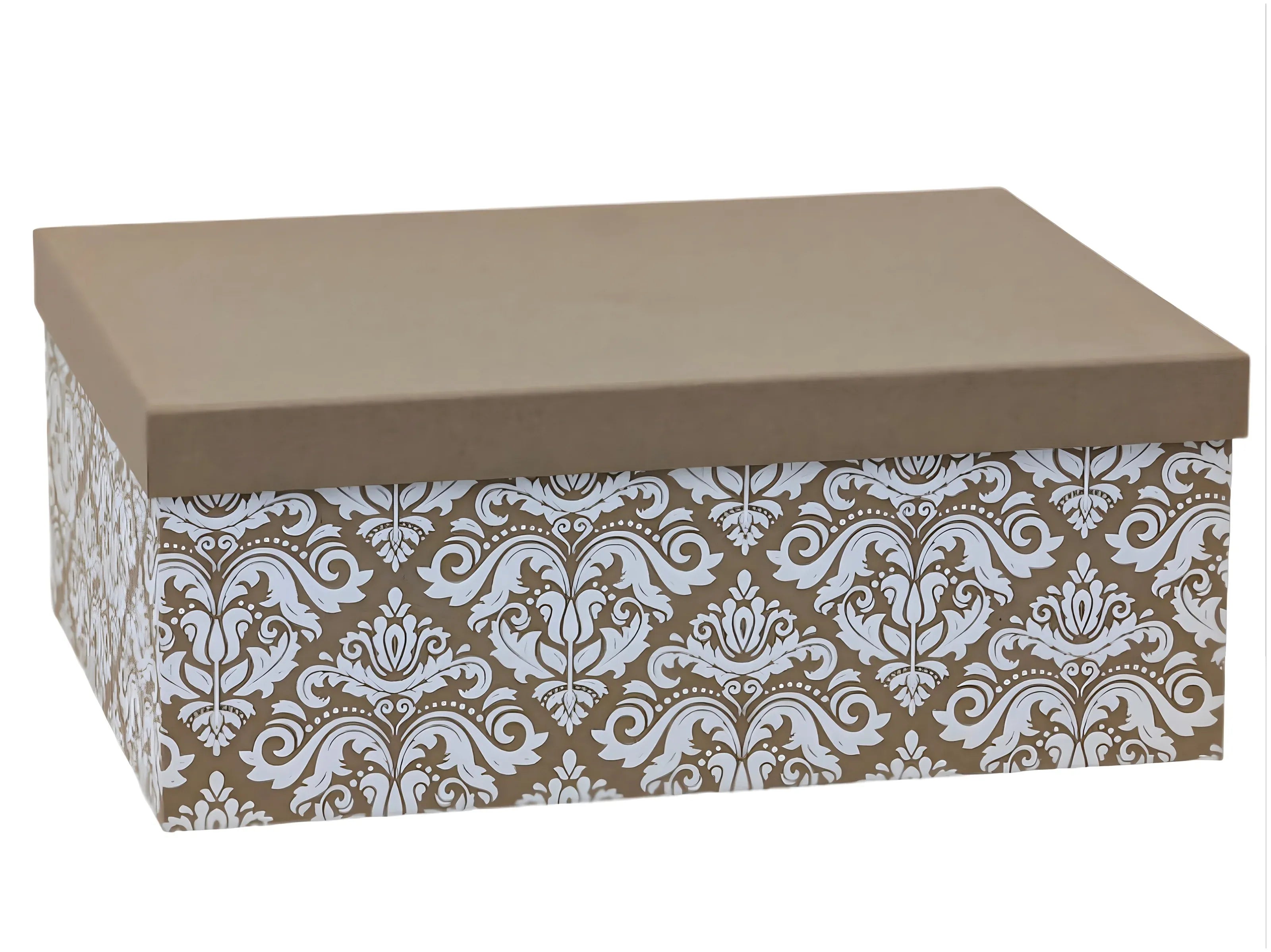 Kraft Damask Gift Box Set 18 43x34x16cm
