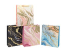 bulk 24 Elegant Golden Marble Gift Bag Large 4 Asst