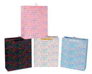 Bulk 24 Everyday Birthday Gift Bag Med 23x18x10cm 4 Asst