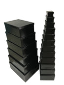 Bulk 2 Gift Box Rec Set Of 18 Black Gloss