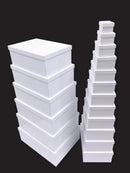 Bulk 2 Gift Box Rec Set Of 18 White Gloss