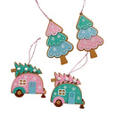 Bulk 24 Xmas Peppermint Tree/car Hanger 12.4x7.3cm 10.6x10.6cm 2 Ast