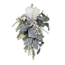 Xmas White Hydrangea & Berry Drop 80cm