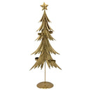 Bulk 4 Xmas Golden Elegance Metal Tree Deco 29x15x72cm