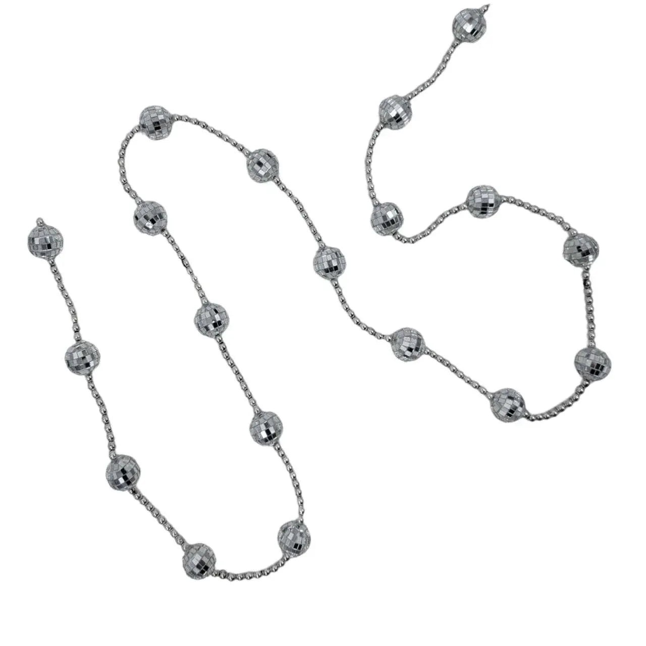 Bulk 12 Xmas Hanging Mirror Ball Garland 180cm