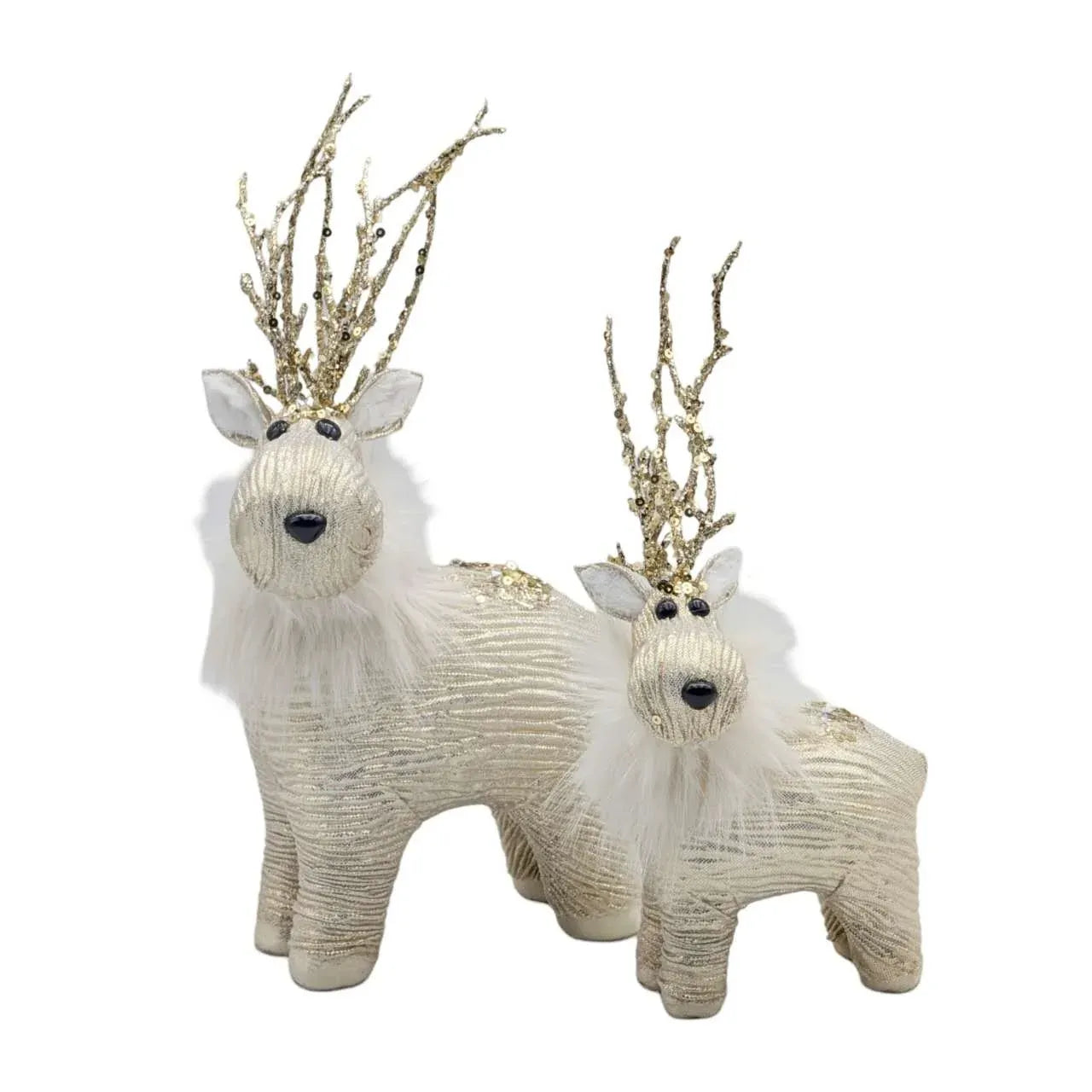 Bulk 8 Xmas Scarlet & Sparkle Reindeer 30cm