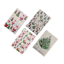 Bulk 48 Xmas Tree & Santa Foiled Cards pk8 Asst 11.5x17.5cm Asst