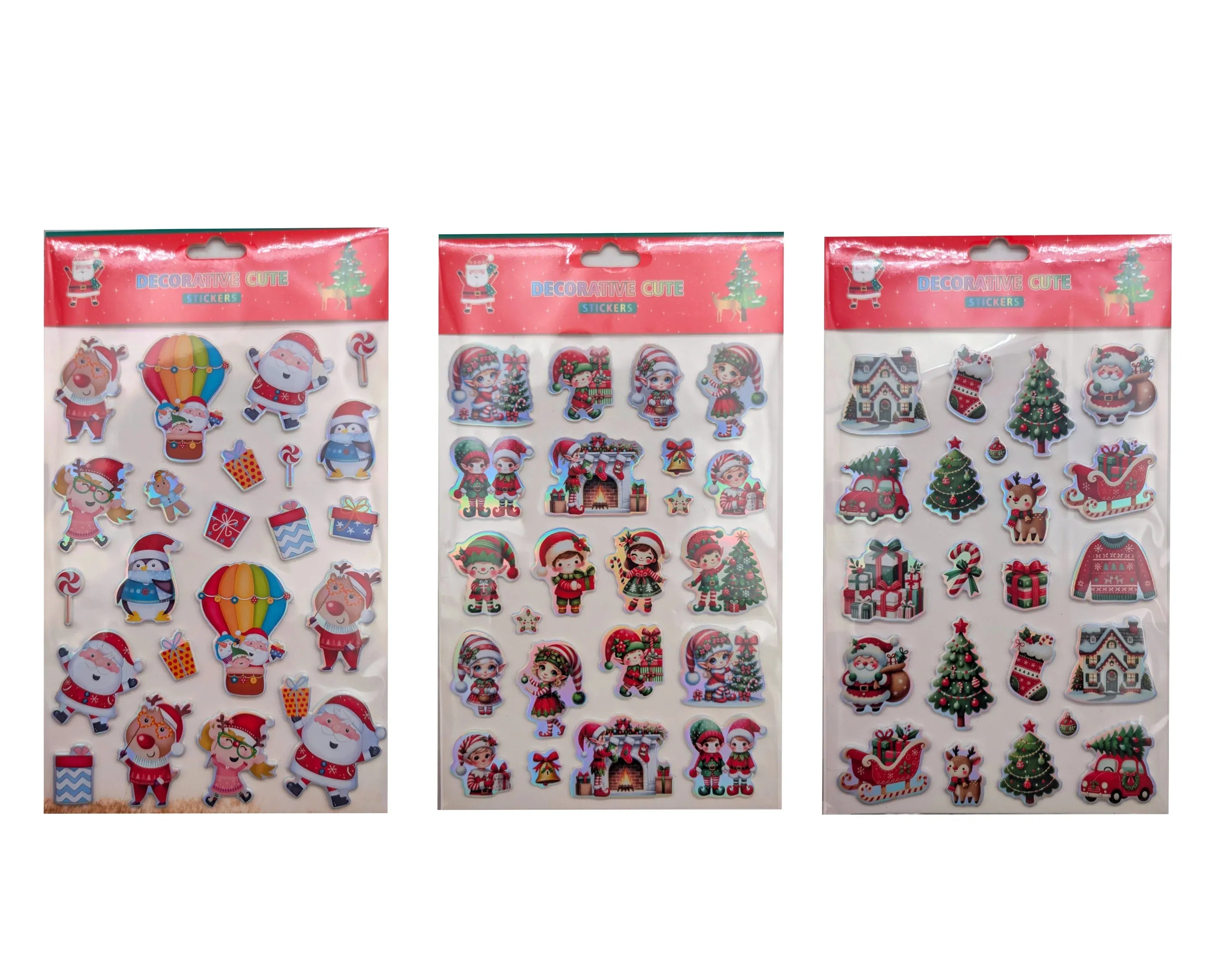 Bulk 36 Xmas Stickers 14.8x21cm