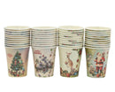 Bulk 48 Aussie Native Xmas Paper Cup 250ml pk10