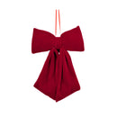 Plush Velvet Drape Bow Sml 15x22cm