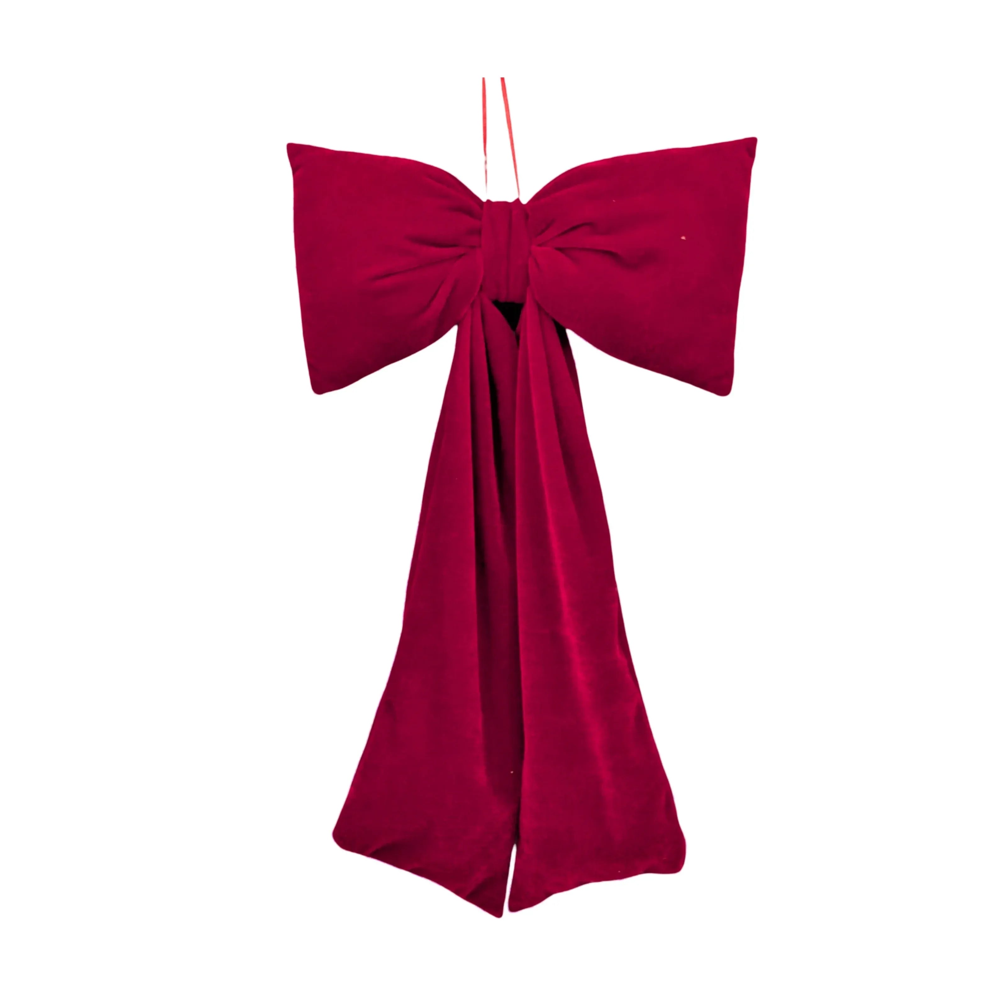 Plush Velvet Drape Bow Lrg 28x43cm