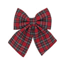 Bulk 24 Xmas Tartan Bow 30x34cm