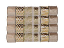 Bulk 24 Xmas Gold Luxe Ribbon 6.3cmx3m 6 Asst