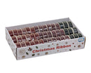 Bulk 45 Xmas Glitter Velvet Ribbon 2.5cmx3m pk45 3 Asst