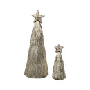 Bulk 8 Champagne Starburst Xmas Tree d14xh36cm