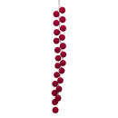 Bulk 12 Xmas Flocking Ball Garland 105cm