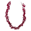 Xmas Flocking Berry Garland 175cm