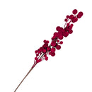 Bulk 24 Xmas Red Flocking Berry Pick 58cm