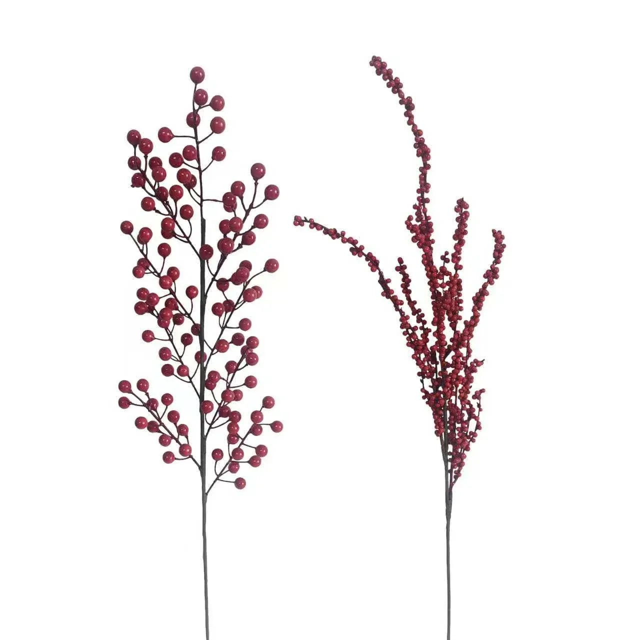 Bulk 24 Xmas Red Berry Pick 70cm 2 Asst