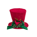 Bulk 6 The Velvet Christmas Hat d.18.5/h.14.5cm