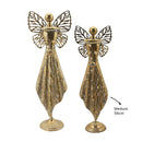 Bulk 4 Rustic Gold Metal Angel Deco Med 20x11.5x56cm
