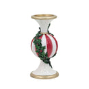 Bulk 4 Christmas Ball Candle Holder W Holly Leaf 12x12x25cm