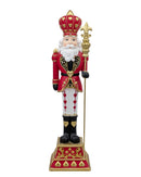 King Of Hearts Nutcracker Mgo 24x24x91cm