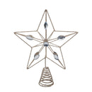 Bulk 12 Xmas Champagne Gold W Crystal Tree Top 20x23cm
