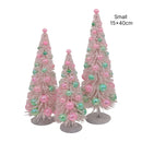Bulk 6 Xmas Pink Iridescent Bauble Tree sml15x40cm