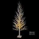 Xmas Winter Berry Light Up Tree 180cm 320led