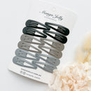 Essential Snap Hair clips - Black - 12 Pieces