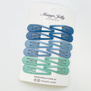 Essential Snap Hair clips - Blue - 6 Pieces