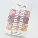 Essential Snap Hair clips - Dusty Pink - 6 Pieces