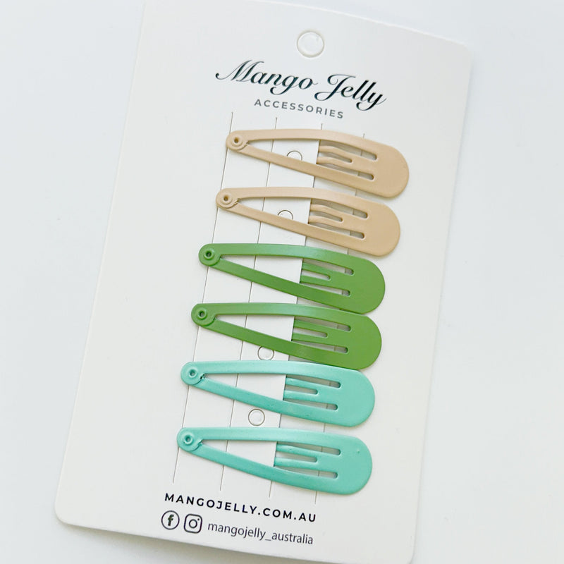Essential Snap Hair clips - Fresh - 12 Pieces