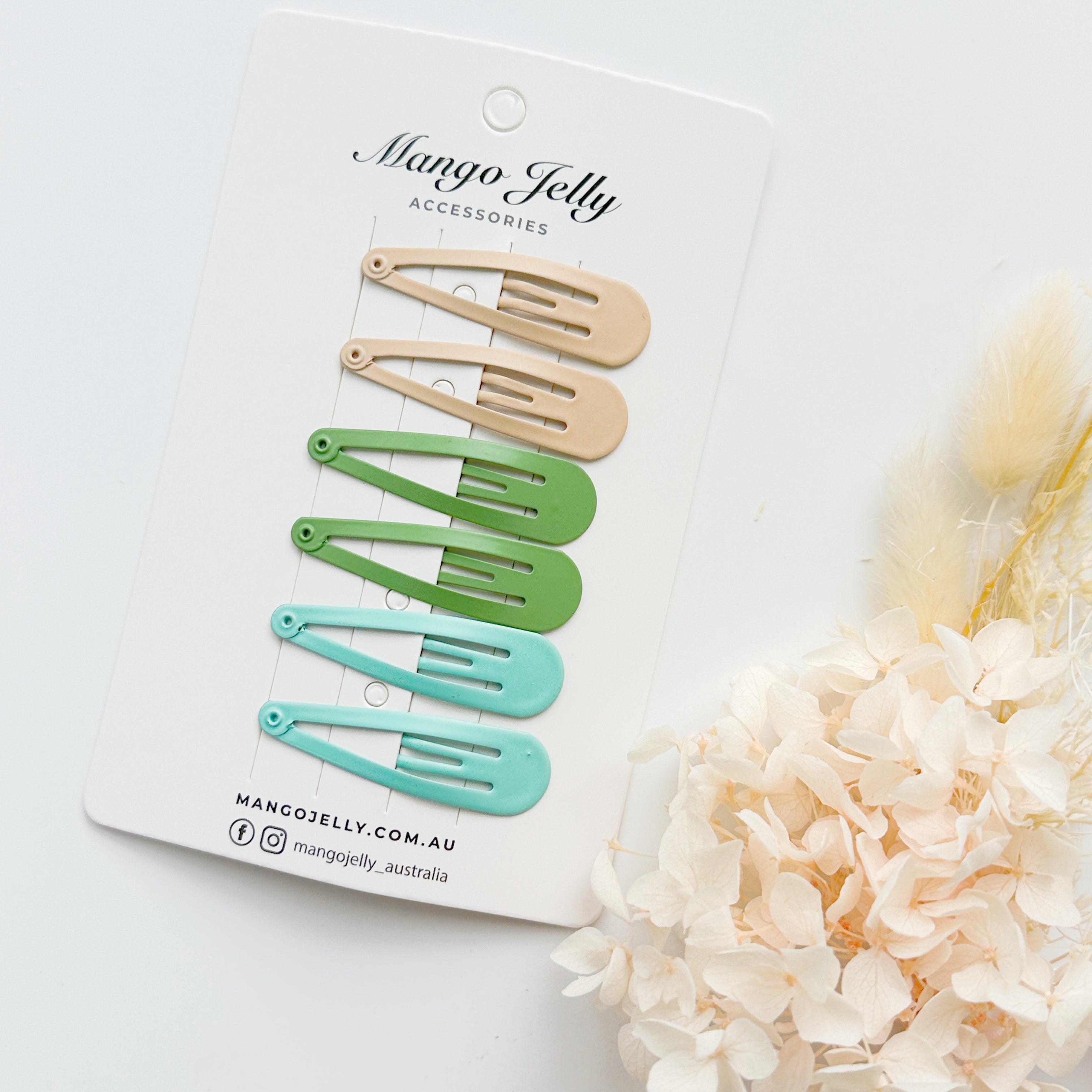 Essential Snap Hair clips - Fresh - 6 Pieces