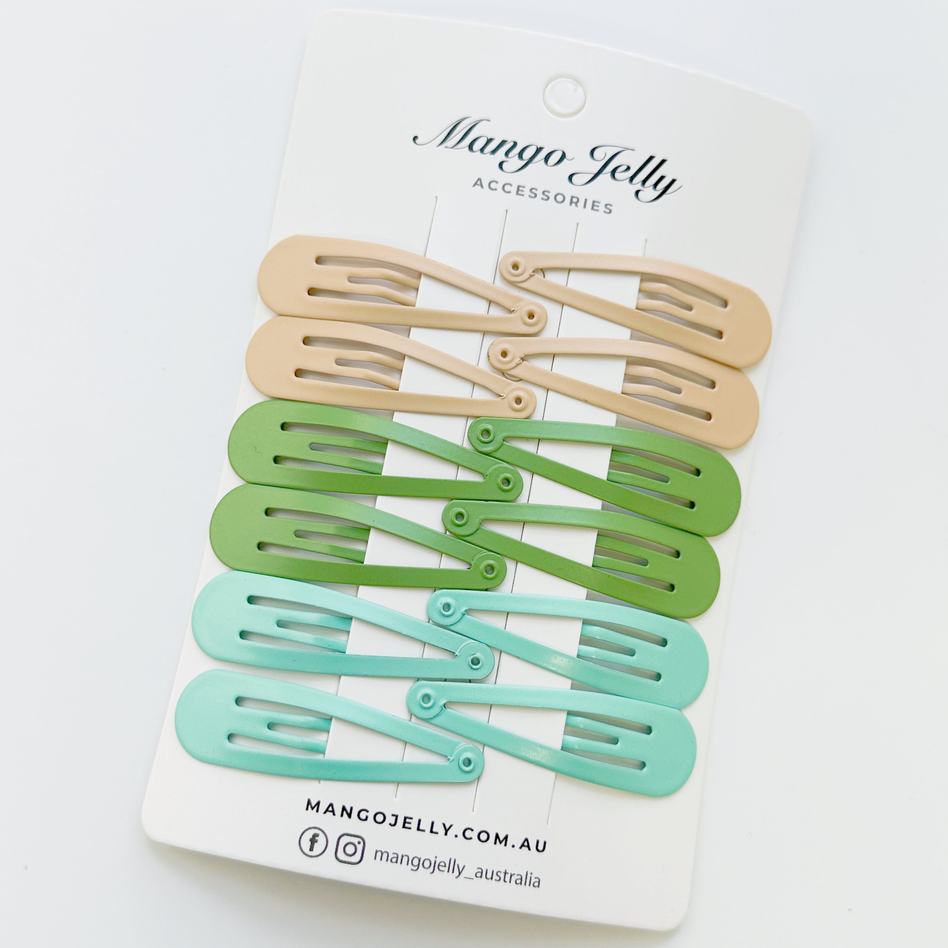 Essential Snap Hair clips - Fresh - 6 Pieces