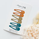 Essential Snap Hair clips - Natural - 6 Pieces