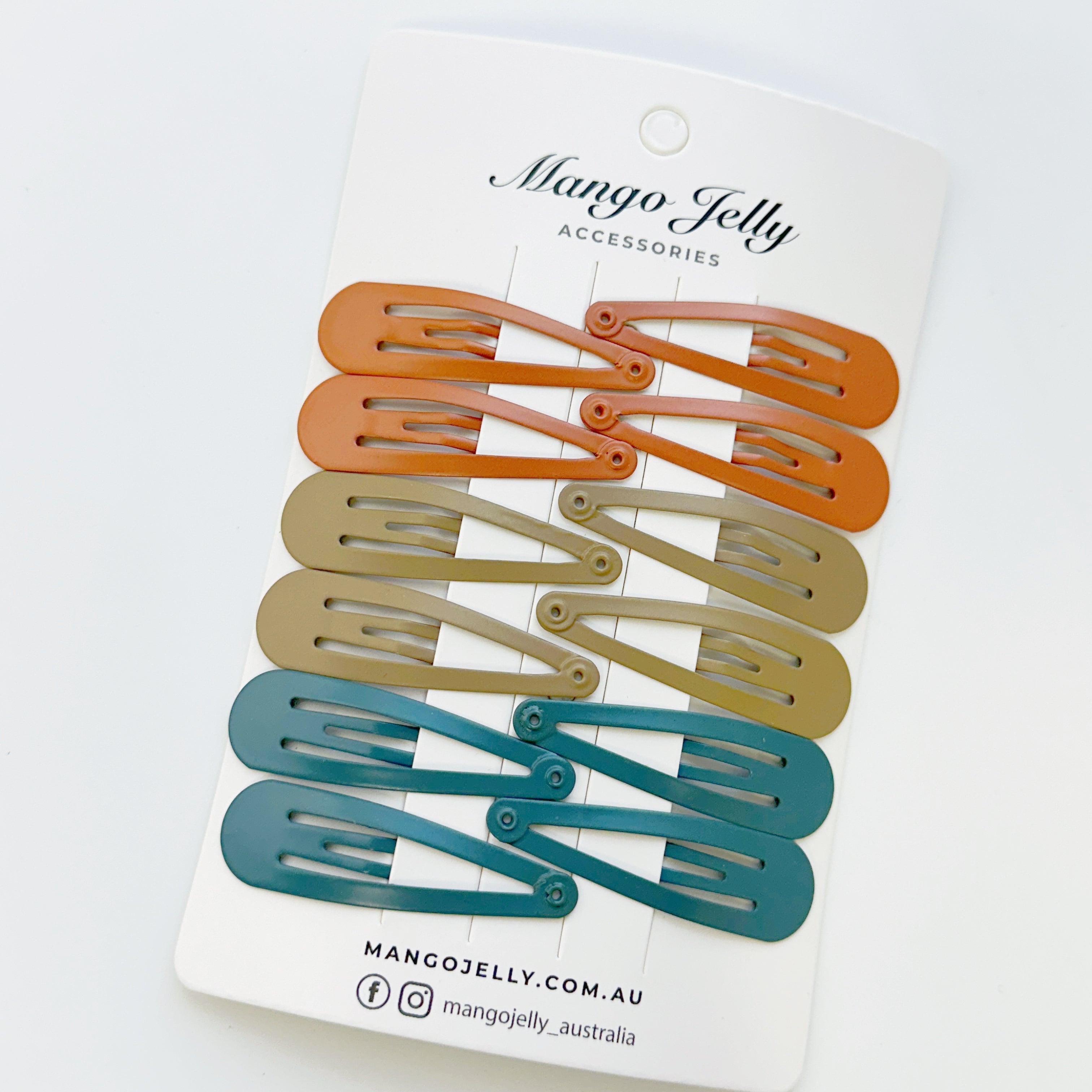 Essential Snap Hair clips - Natural - 6 Pieces