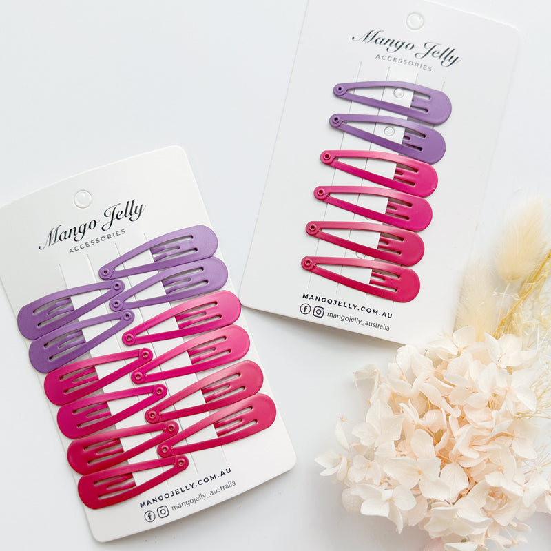 Essential Snap Hair clips - Rosie - 6 Pieces