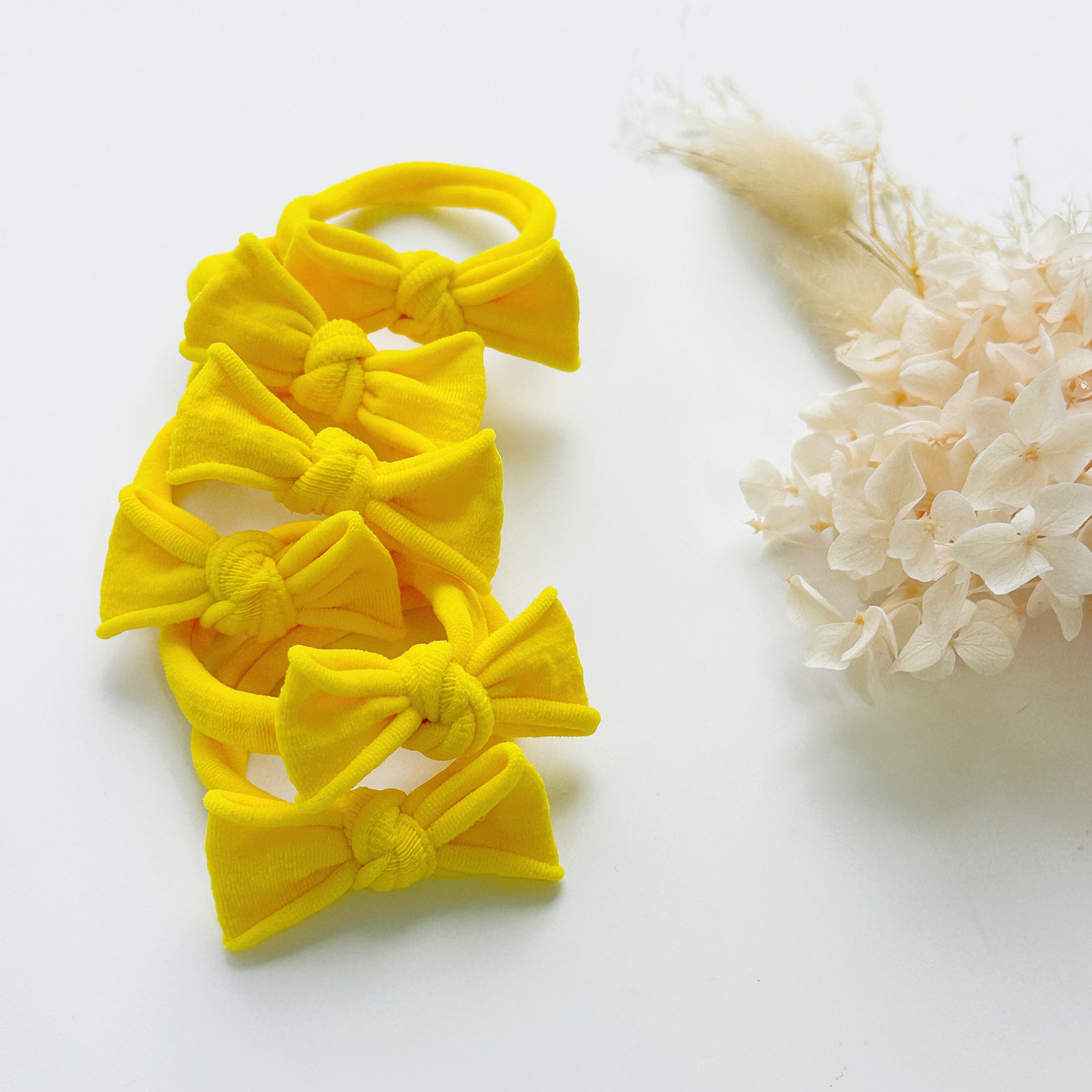 Handmade Simple Bows - School colours - Bottle Green - 1 pairs