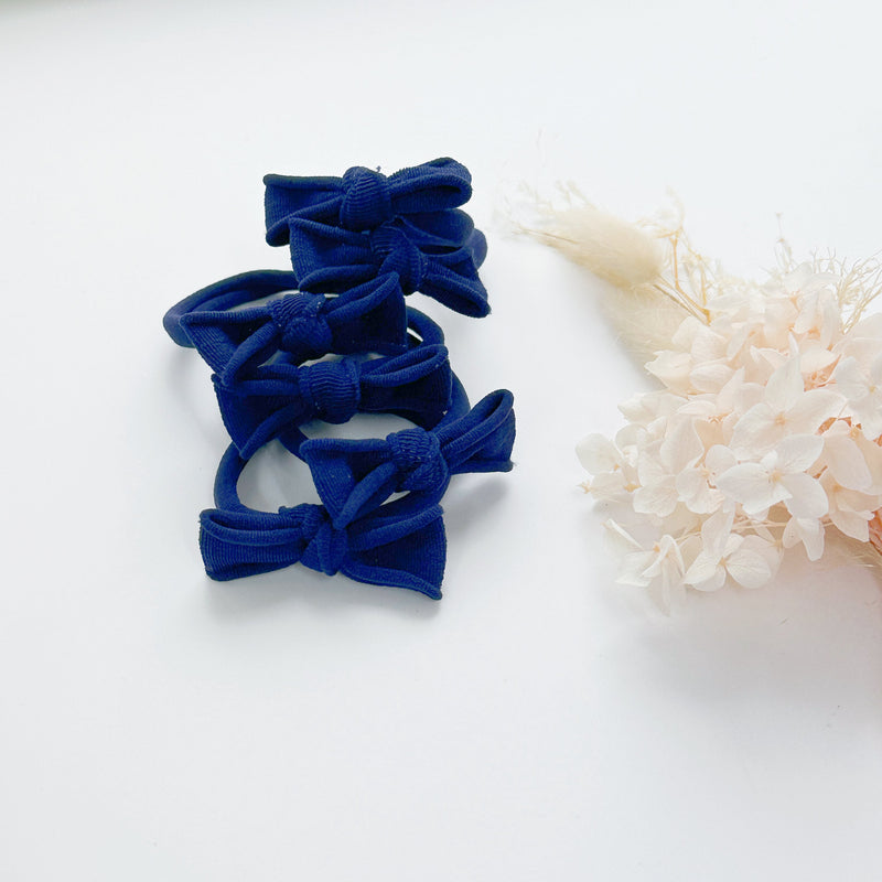 Handmade Simple Bows - School colours - Bottle Green - 1 pairs