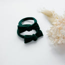 Handmade Simple Bows - School colours - Bottle Green - 1 pairs