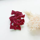 Handmade Simple Bows - School colours - Bottle Green - 3 pairs (save 15%)