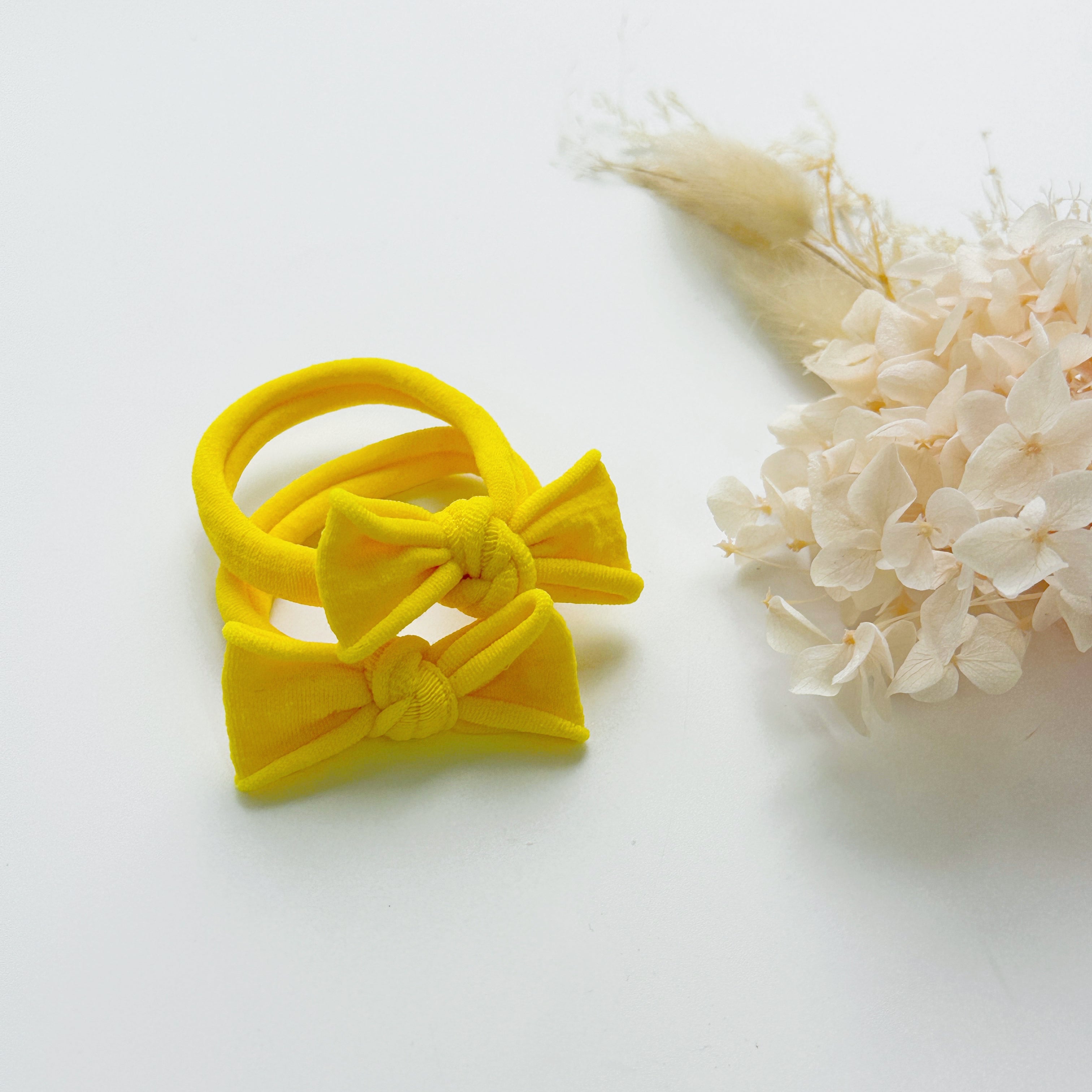 Handmade Simple Bows - School colours - Maroon - 1 pairs