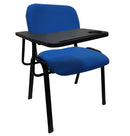 NNECN Lecture Chair with Table Top for Classroom Lecture Training Conference (Set of 6-Blue)