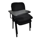 NNECN Lecture Chairs with Tablet Arm - Black, Set of 6