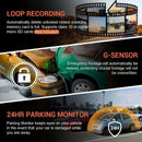 1080P WiFi Dual Lens Dash Cam Front Rear Car DVR