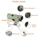 2600W Portable Folding Gas Camping Stove Green